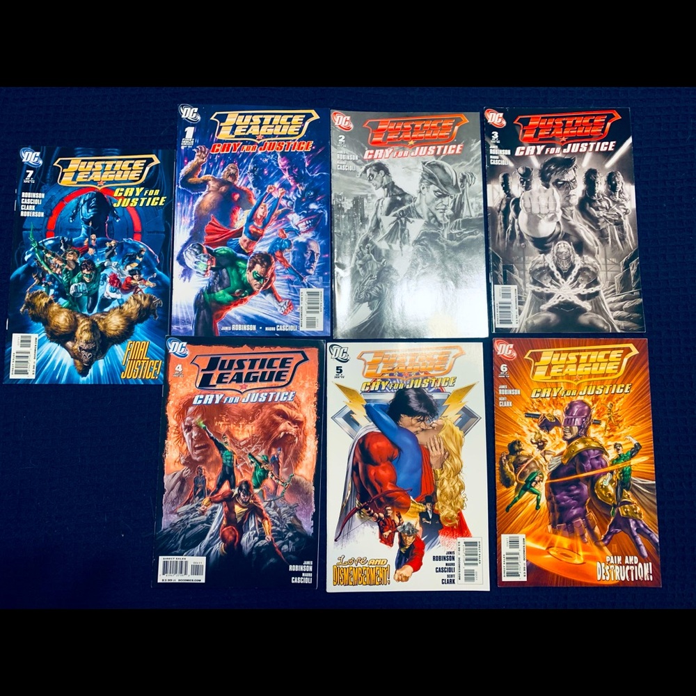 DC JUSTICE LEAGUE CRY FOR JUSTICE #1-7 COMPLETE SET COMIC 2009